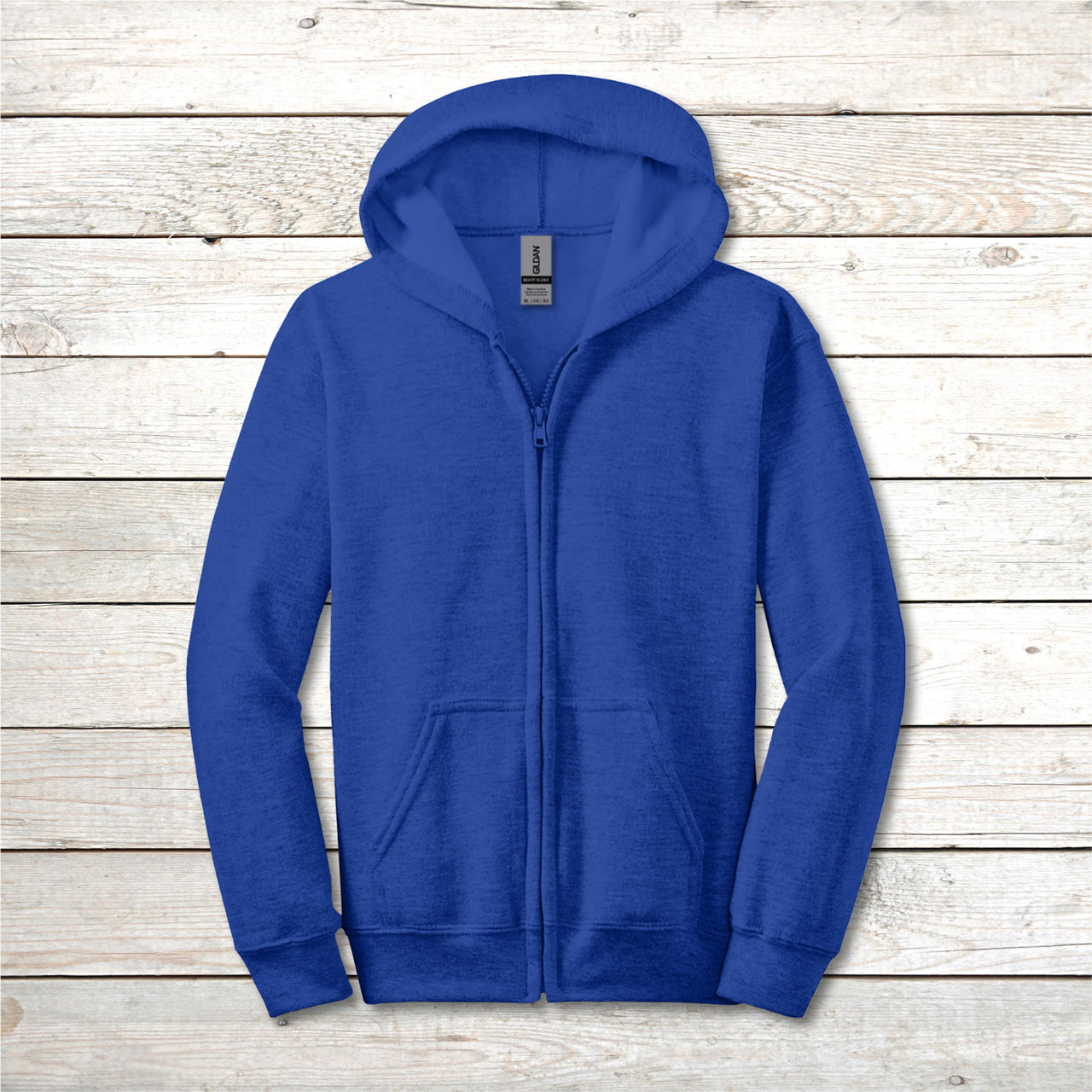 Gildan Youth Unisex Zip-Up Hoodie, Walk on Water Teen (Image on Back)