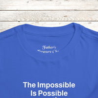Bella+Canvas Toddler T-Shirt, Walk on Water Toddler