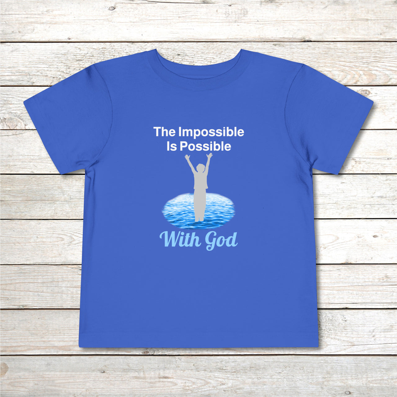 Bella+Canvas Toddler T-Shirt, Walk on Water Toddler