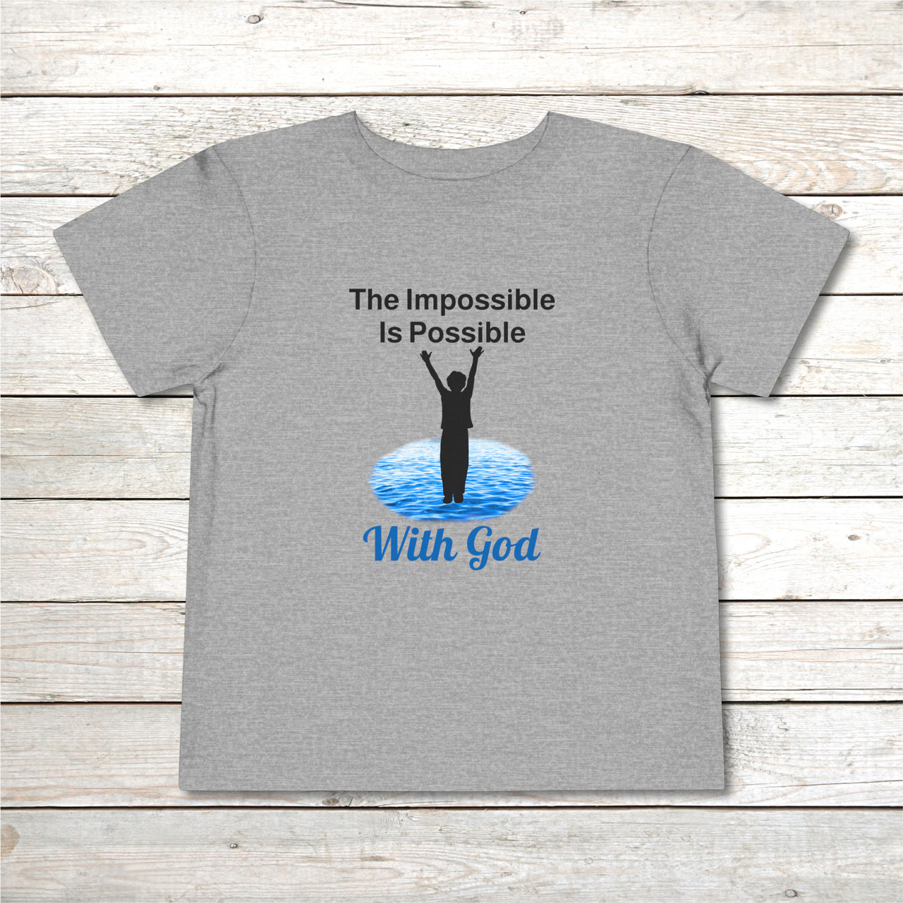 Bella+Canvas Toddler T-Shirt, Walk on Water Toddler