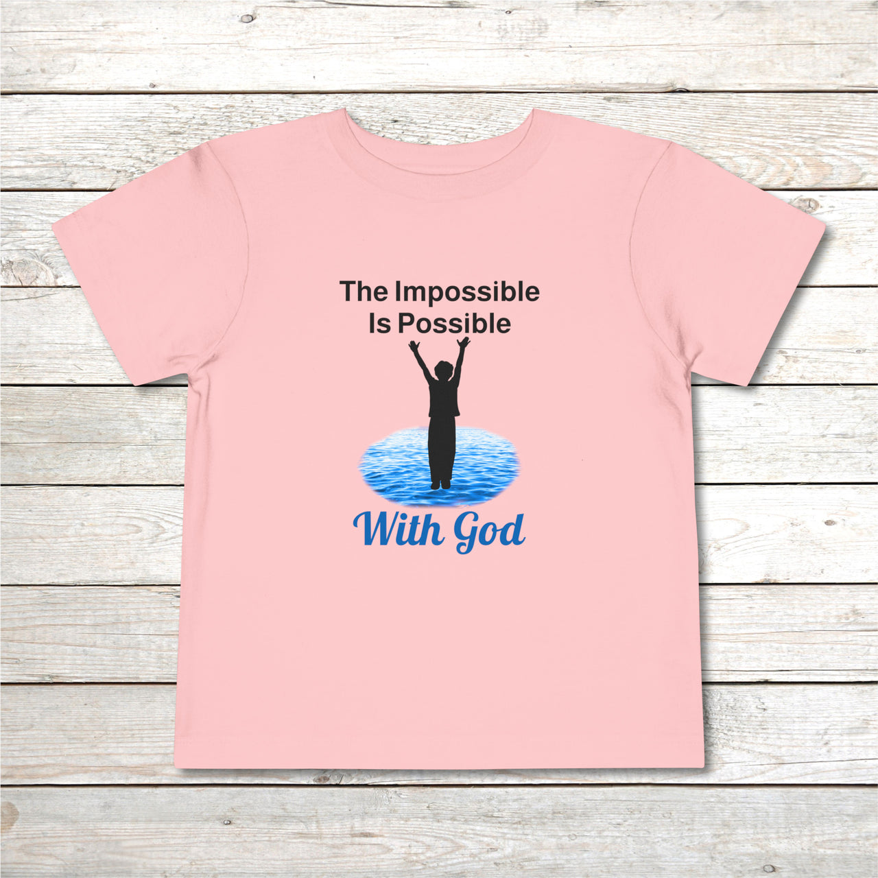 Bella+Canvas Toddler T-Shirt, Walk on Water Toddler