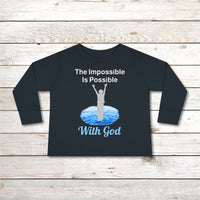 Rabbit Skins Toddler Long-Sleeve T-Shirt, Walk on Water Toddler