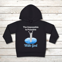 Rabbit Skins Toddler Fleece Hoodie, Walk on Water Toddler