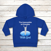 Rabbit Skins Toddler Fleece Hoodie, Walk on Water Toddler