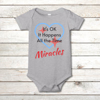 Bella+Canvas Baby Onesie, Miracles Happen