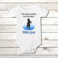 Bella+Canvas Baby Onesie, Walk on Water Baby