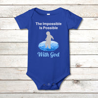 Bella+Canvas Baby Onesie, Walk on Water Baby