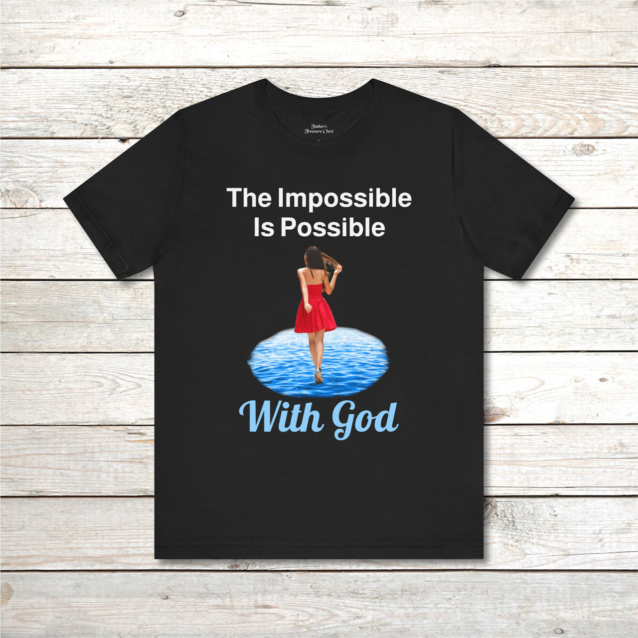 Bella+Canvas Adult Unisex T-Shirt, Walk on Water Woman