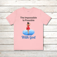 Bella+Canvas Adult Unisex T-Shirt, Walk on Water Woman