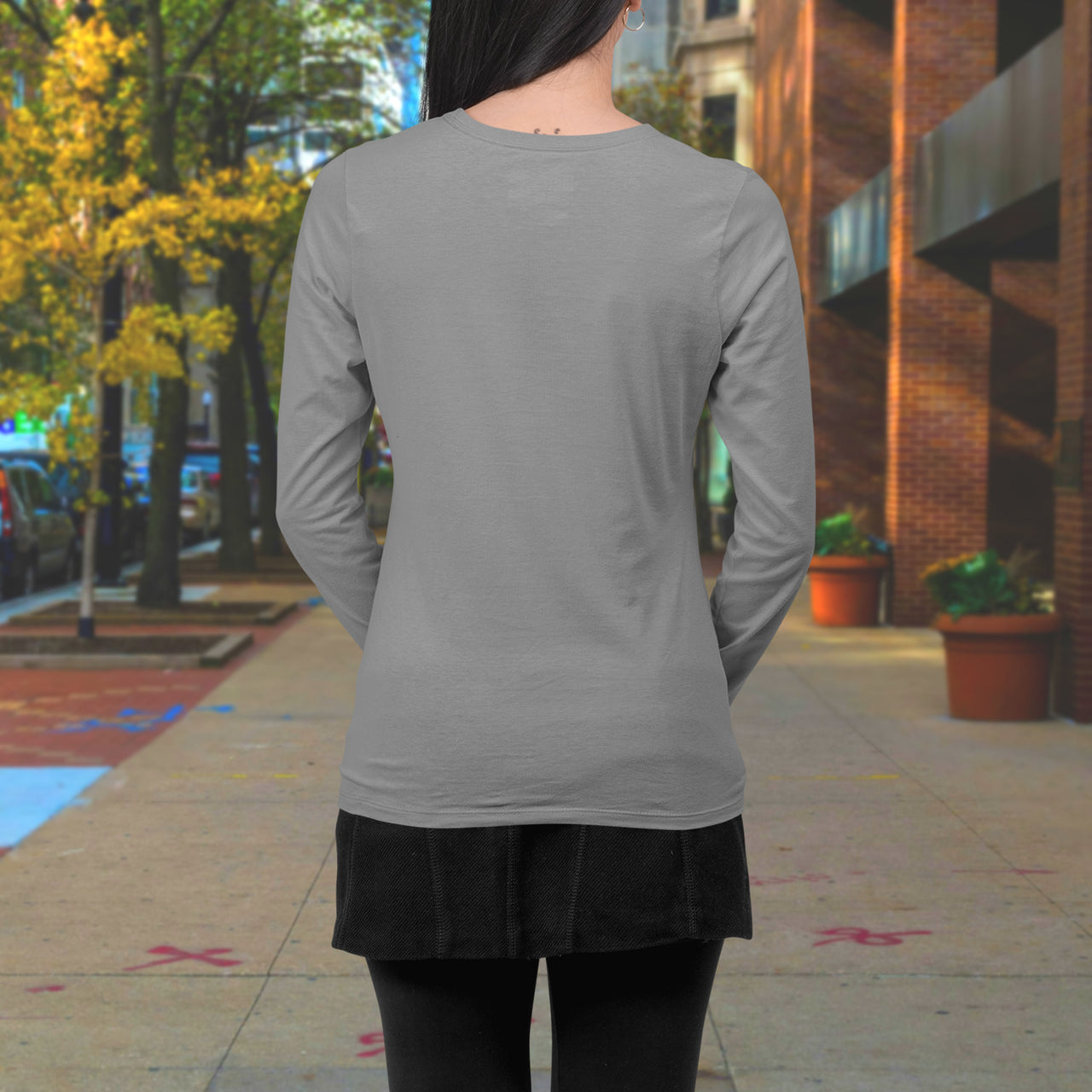 Bella+Canvas Adult Unisex Long-Sleeve T-Shirt, Walk on Water Woman