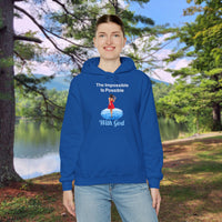 Gildan Adult Unisex Hoodie, Walk on Water Woman