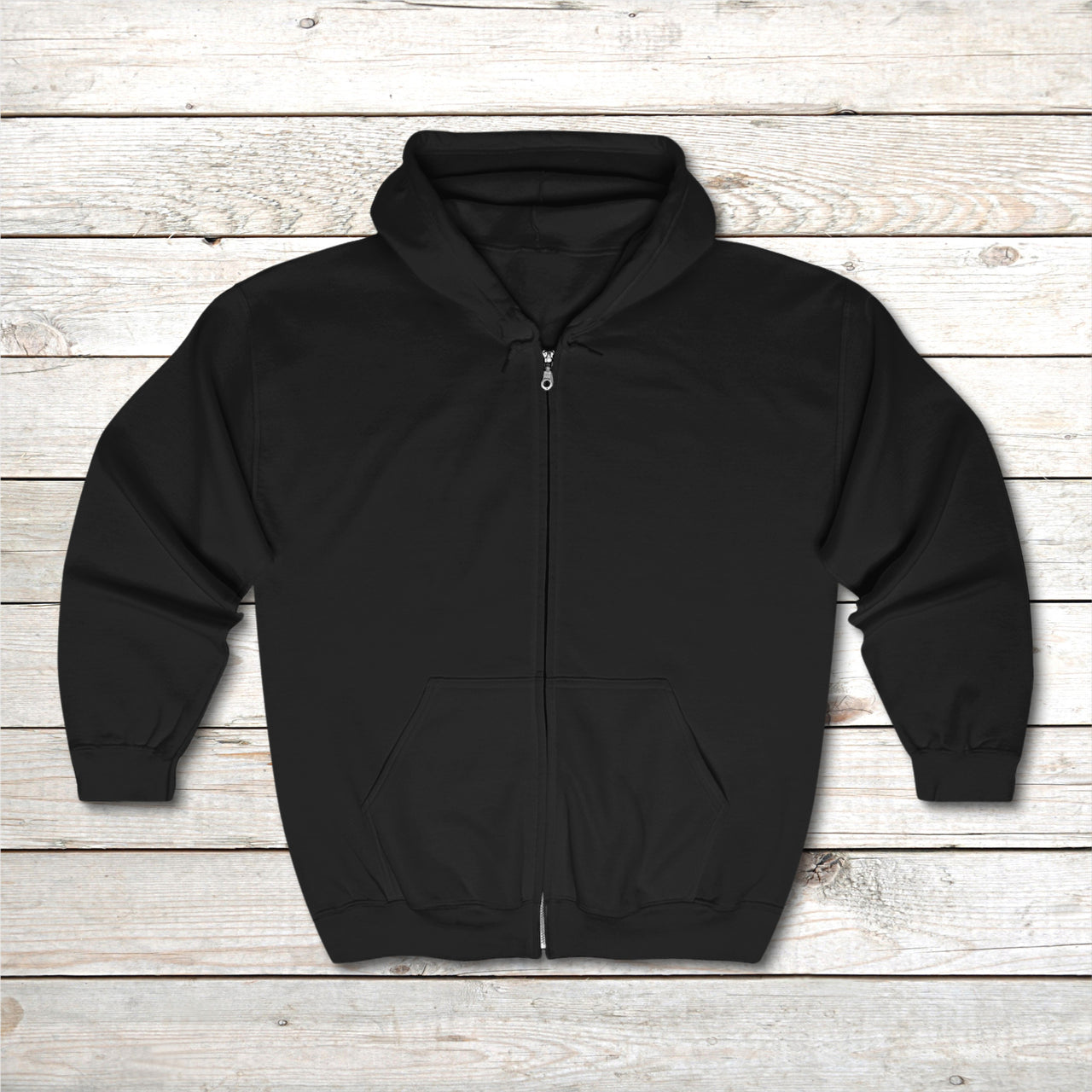 Gildan Adult Unisex Zip-Up Hoodie, Walk on Water Woman (Image on back)