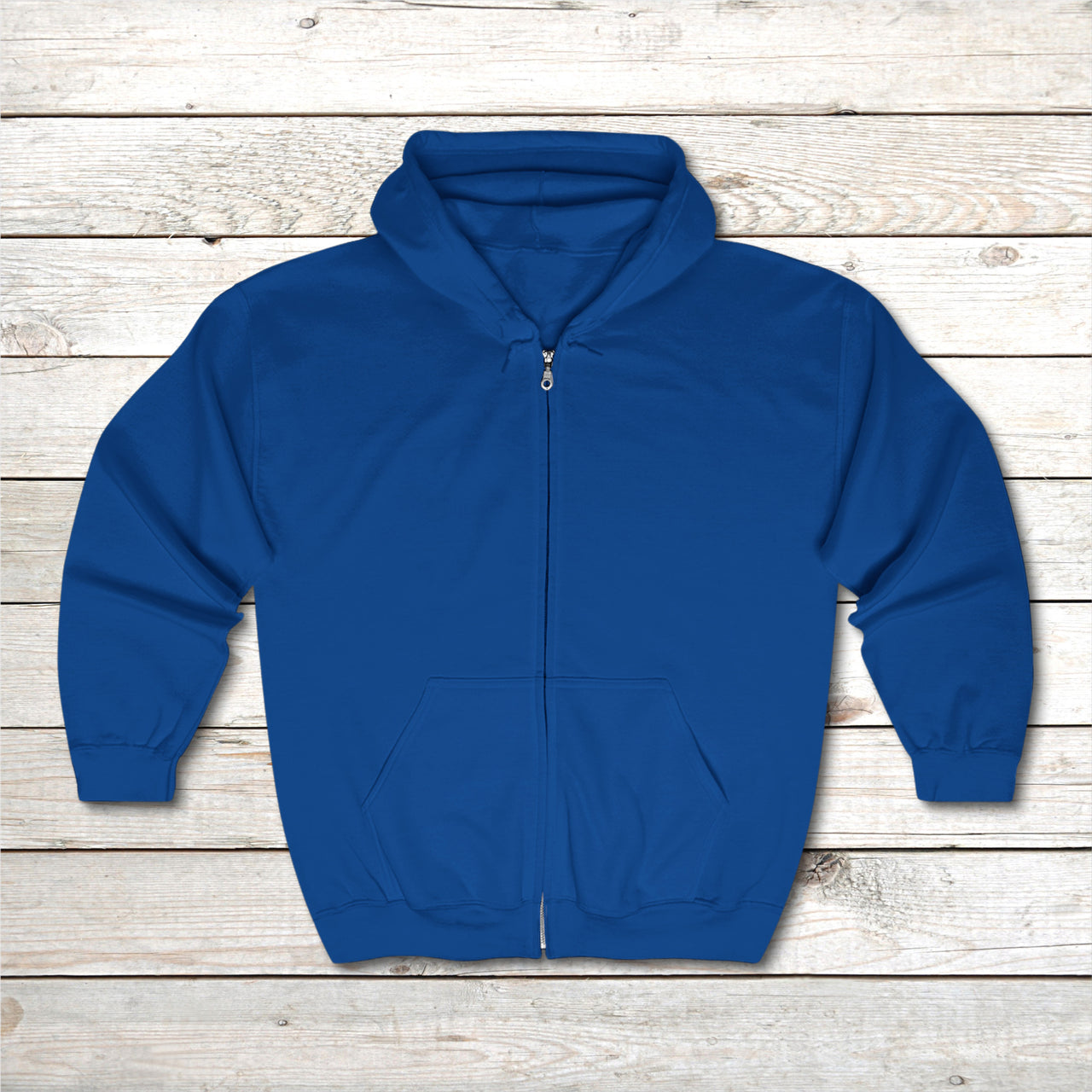 Gildan Adult Unisex Zip-Up Hoodie, Walk on Water Woman (Image on back)