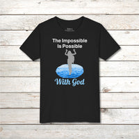 Bella+Canvas Youth Unisex T-Shirt, Walk on Water Girl