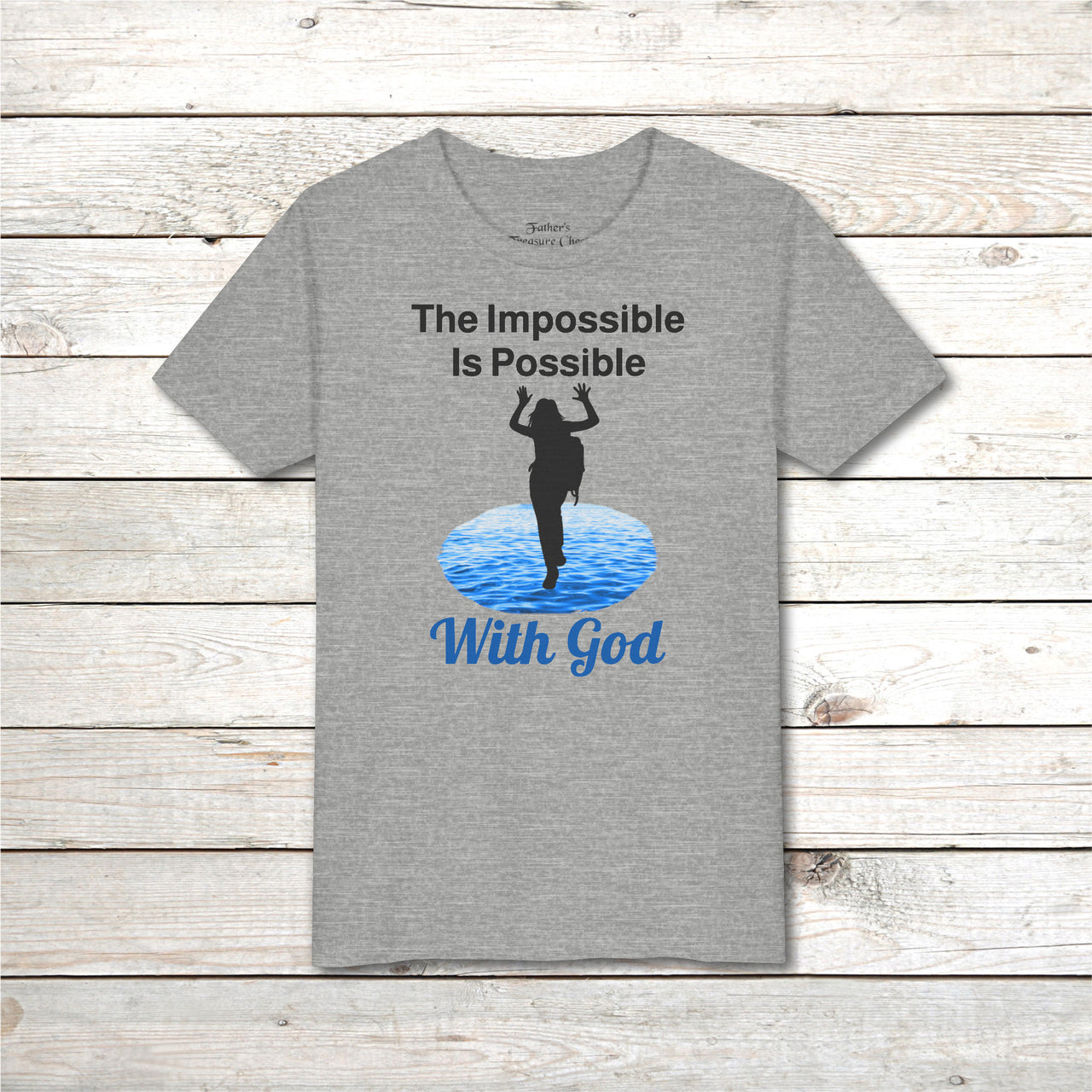 Bella+Canvas Youth Unisex T-Shirt, Walk on Water Girl