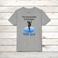 Bella+Canvas Youth Unisex T-Shirt, Walk on Water Girl
