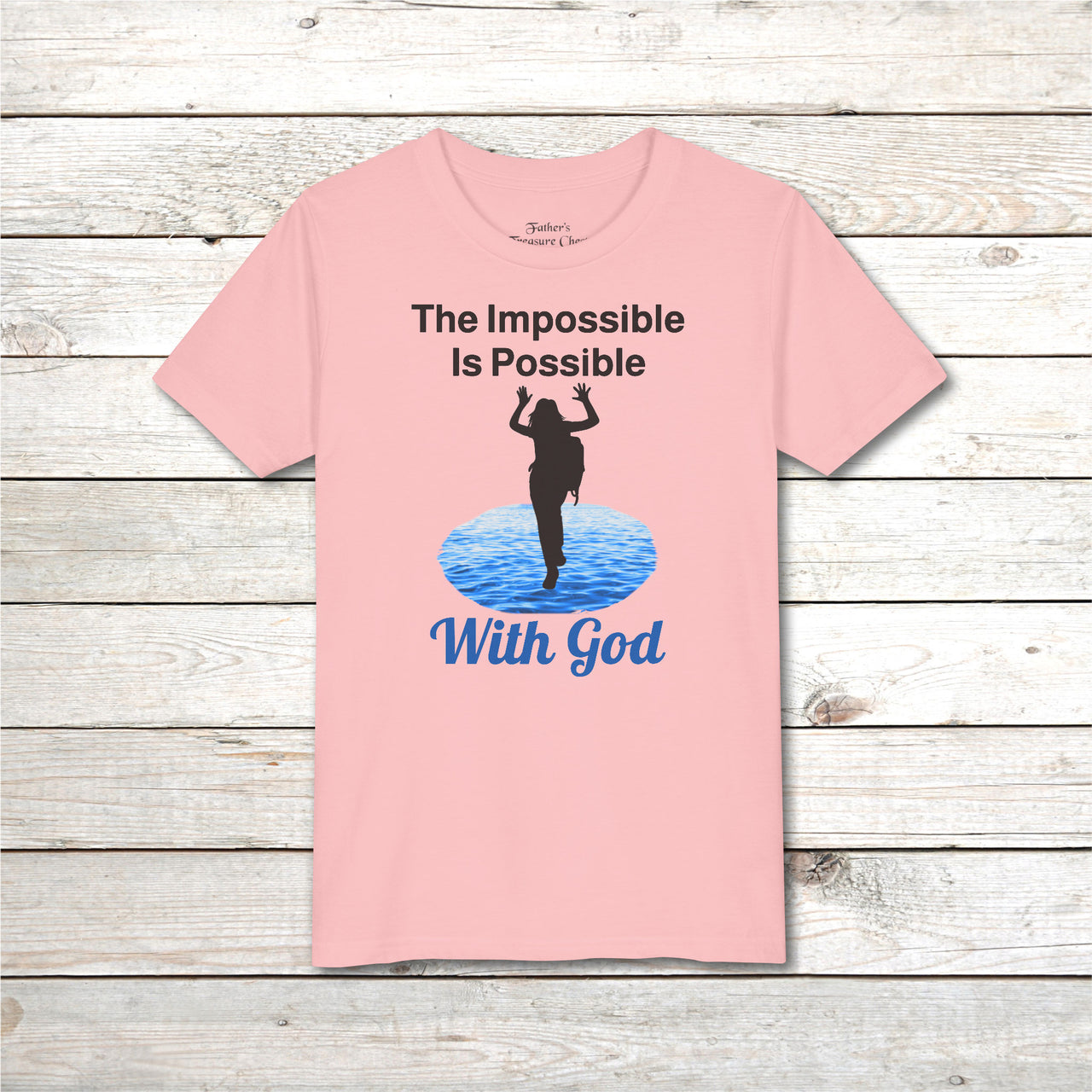 Bella+Canvas Youth Unisex T-Shirt, Walk on Water Girl