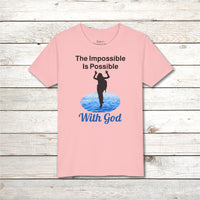 Bella+Canvas Youth Unisex T-Shirt, Walk on Water Girl