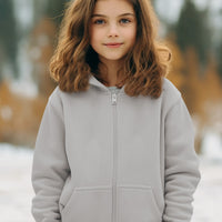 Gildan Youth Unisex Zip-Up Hoodie, Walk on Water Girl (Image on Back)