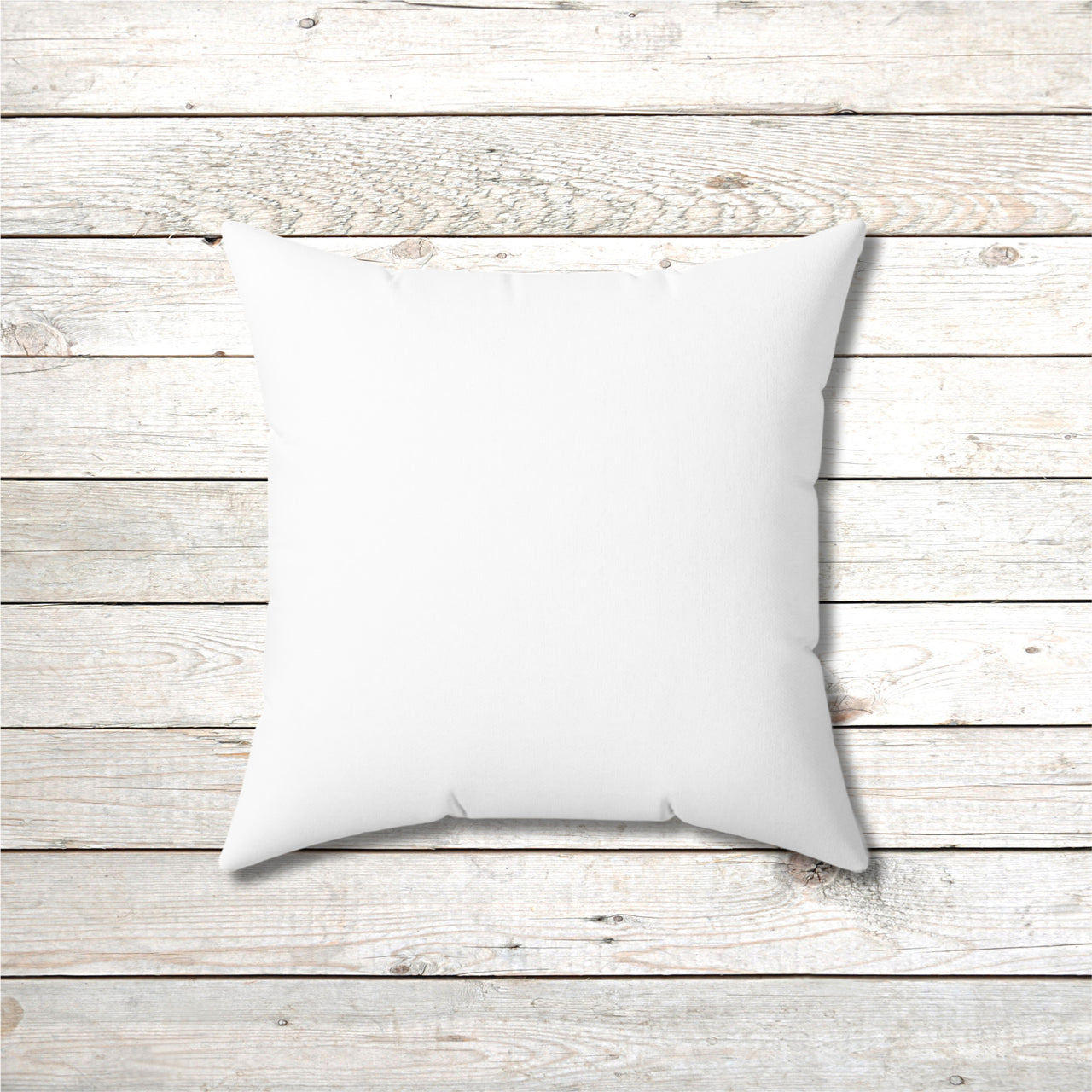 Reversible Throw Pillow, Miracles Happen - White Back