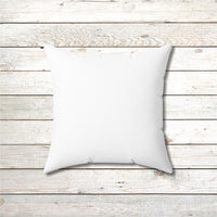 Reversible Throw Pillow, Miracles Happen - White Back