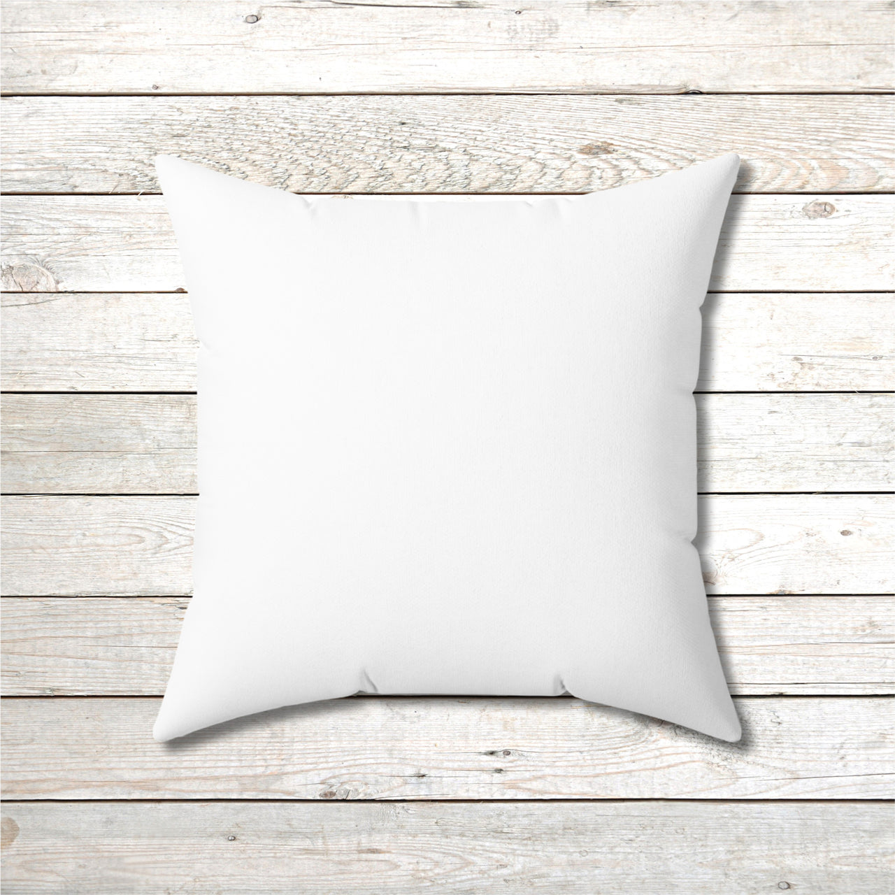 Reversible Throw Pillow, Miracles Happen - White Back