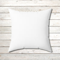 Reversible Throw Pillow, Miracles Happen - White Back