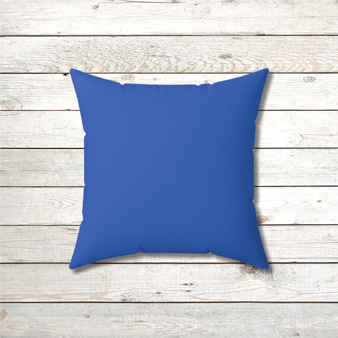 Reversible Throw Pillow, Miracles Happen - Dark Blue Back