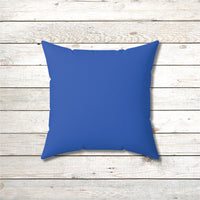 Reversible Throw Pillow, Miracles Happen - Dark Blue Back
