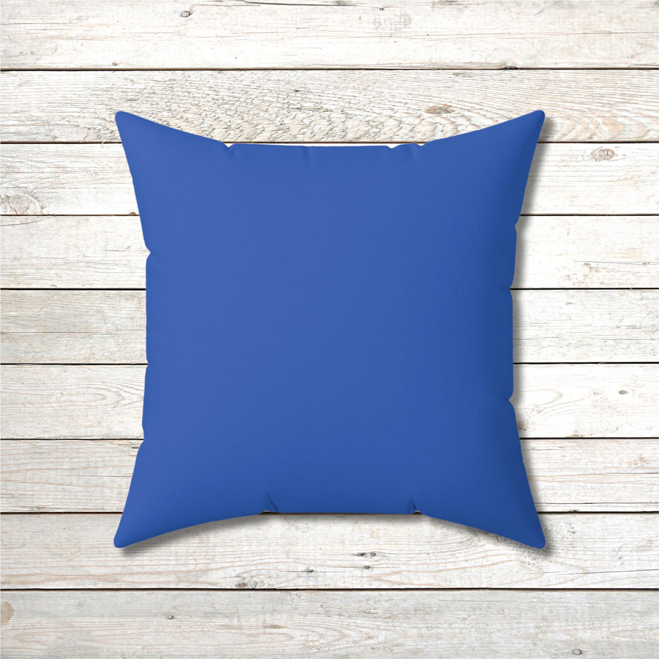 Reversible Throw Pillow, Miracles Happen - Dark Blue Back