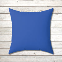 Reversible Throw Pillow, Miracles Happen - Dark Blue Back