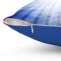 Reversible Throw Pillow, Miracles Happen - Dark Blue Back