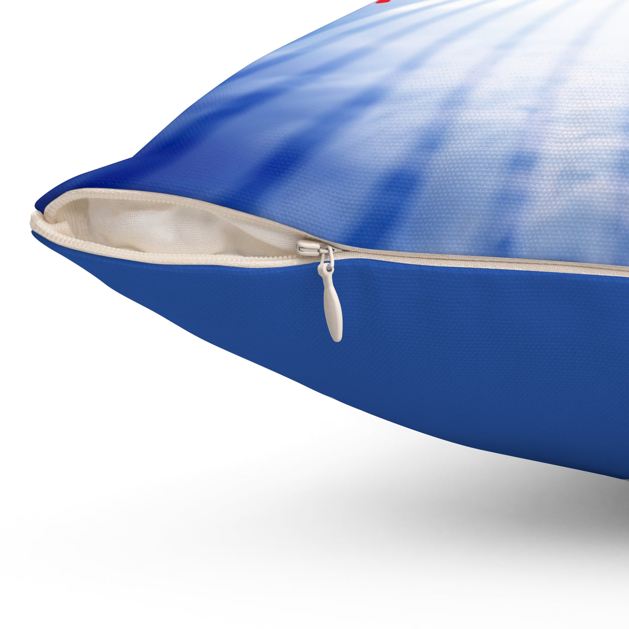 Reversible Throw Pillow, Miracles Happen - Dark Blue Back