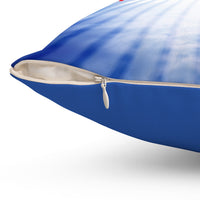 Reversible Throw Pillow, Miracles Happen - Dark Blue Back