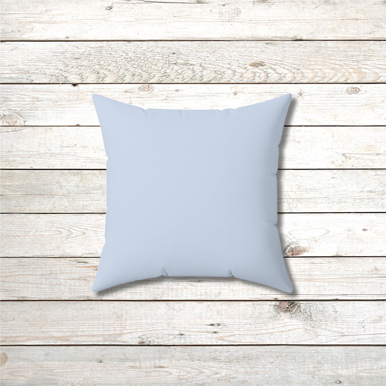 Reversible Throw Pillow, Miracles Happen - Light Blue Back