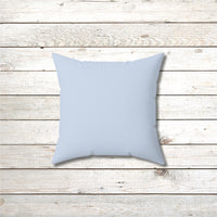 Reversible Throw Pillow, Miracles Happen - Light Blue Back