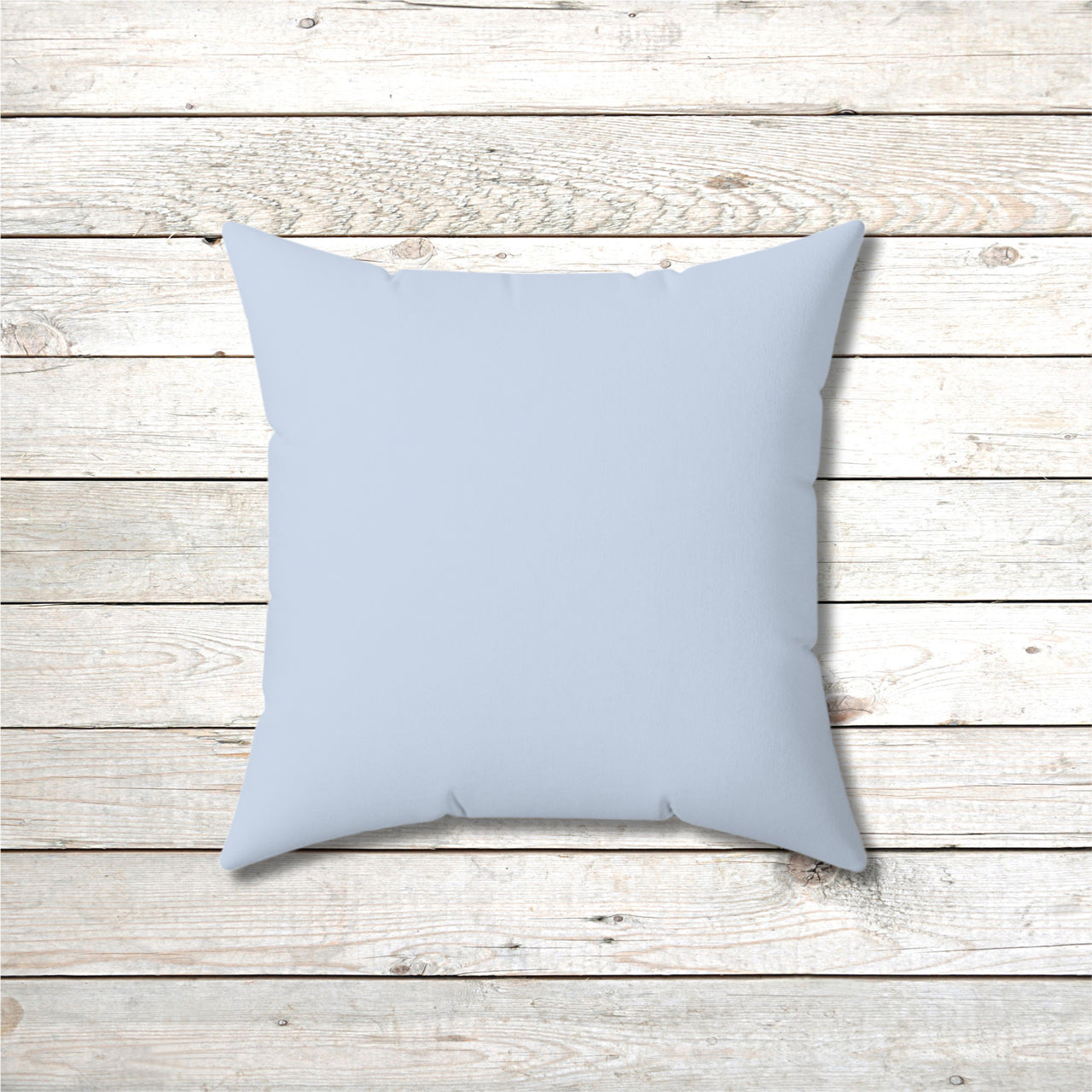 Reversible Throw Pillow, Miracles Happen - Light Blue Back