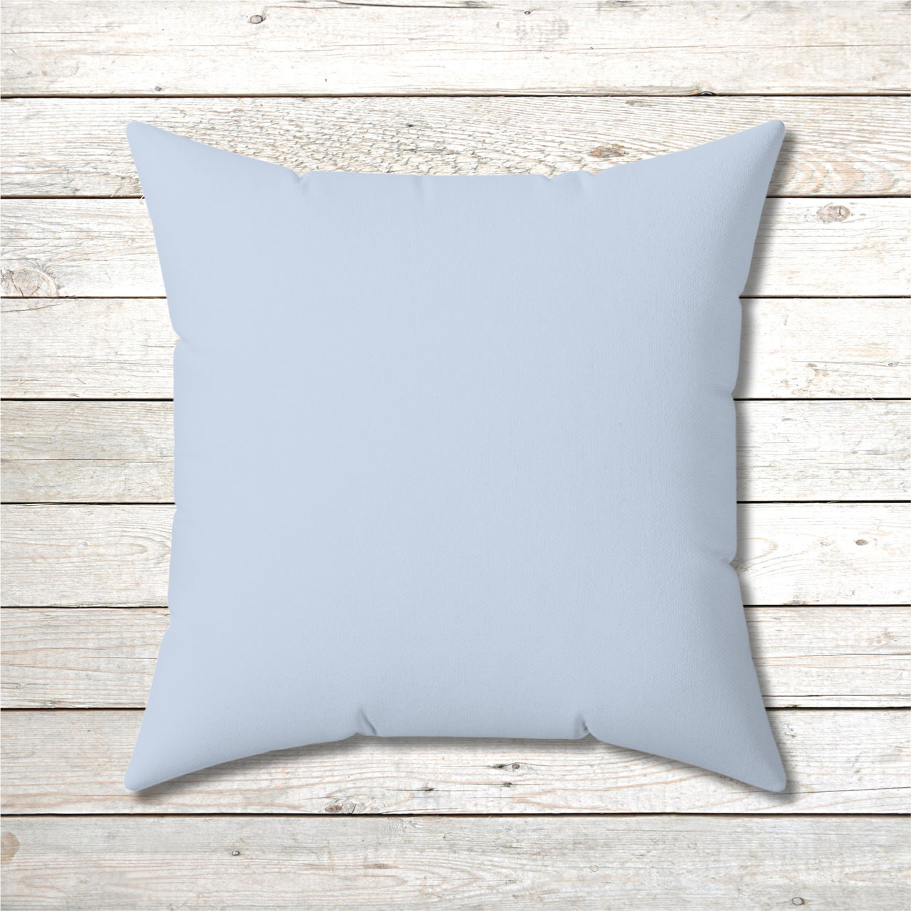 Reversible Throw Pillow, Miracles Happen - Light Blue Back