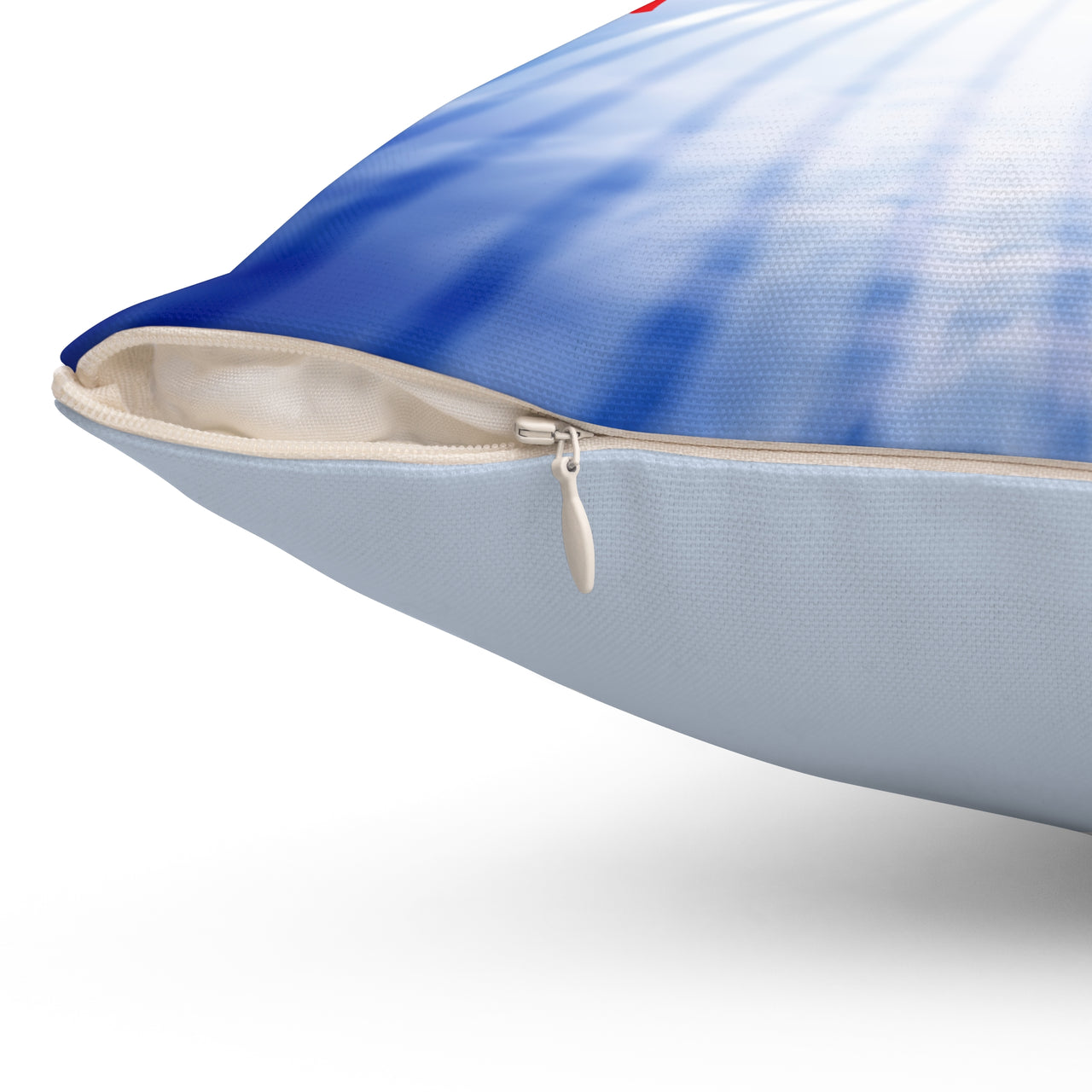 Reversible Throw Pillow, Miracles Happen - Light Blue Back