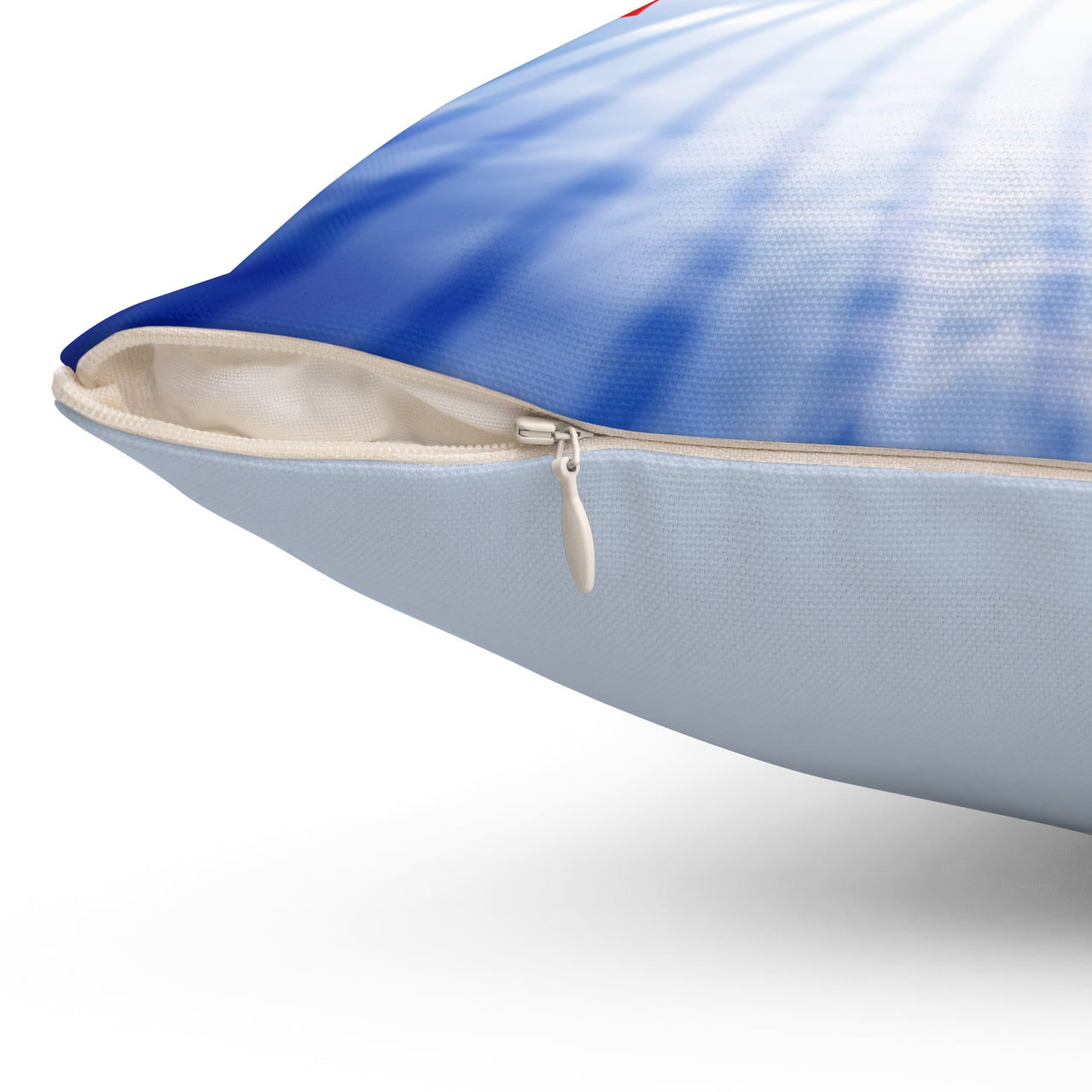Reversible Throw Pillow, Miracles Happen - Light Blue Back