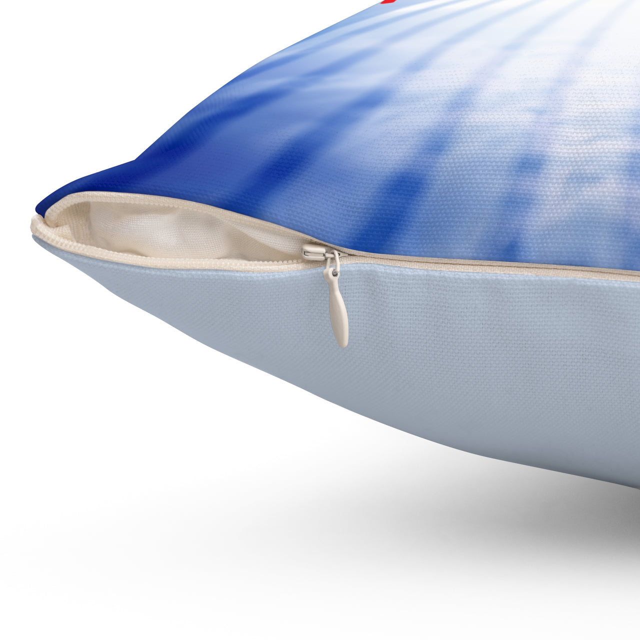 Reversible Throw Pillow, Miracles Happen - Light Blue Back