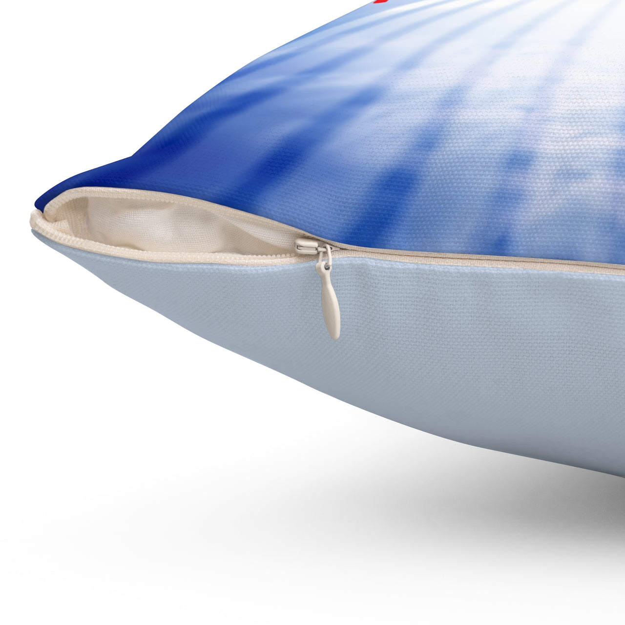 Reversible Throw Pillow, Miracles Happen - Light Blue Back