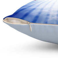 Reversible Throw Pillow, Miracles Happen - Light Blue Back