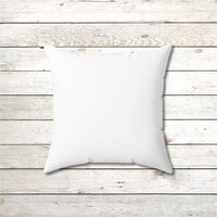 Reversible Throw Pillow, Walk on Water Woman - White Back