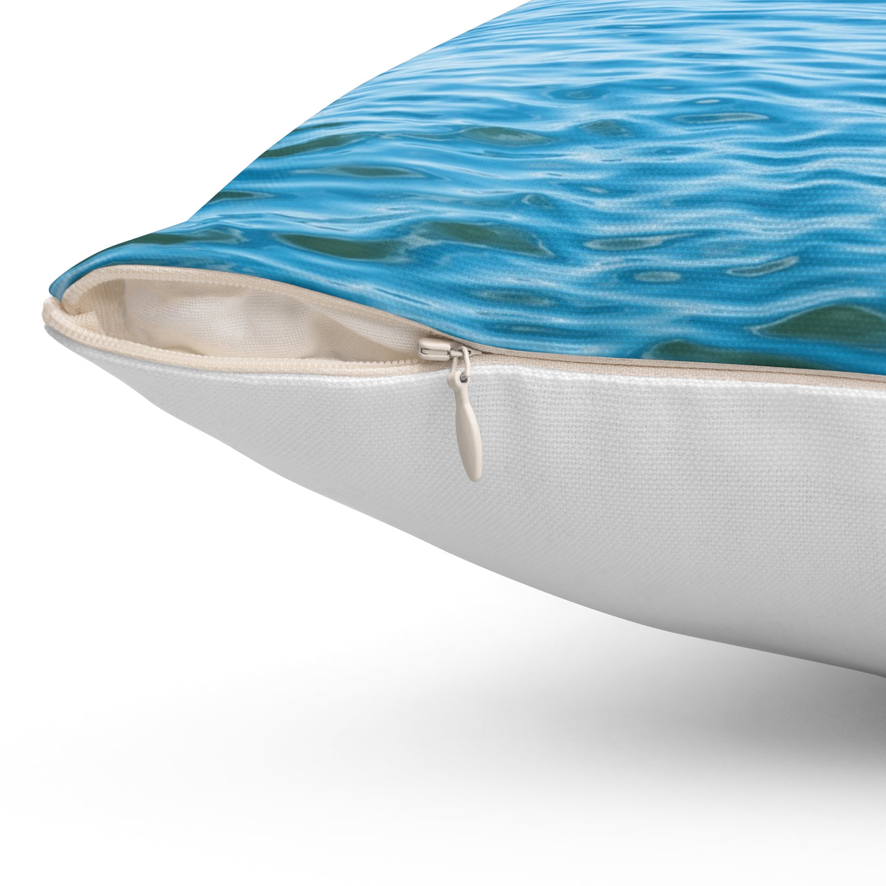 Reversible Throw Pillow, Walk on Water Woman - White Back
