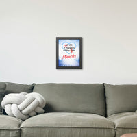 Wood Framed Poster with Shatter-Proof Plexiglass, Miracles Happen