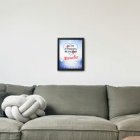 Framed Canvas Wall Art, Miracles Happen