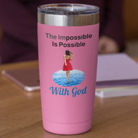 20oz faith-based stainless steel tumbler with