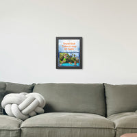 Wood Framed Poster with Shatter-Proof Plexiglass, Leap of Faith
