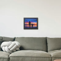 Wood Framed Poster with Shatter-Proof Plexiglass, Follow the Father